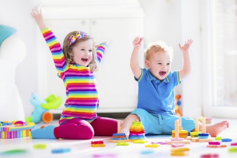 kids playing with toys