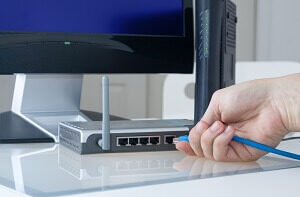 Plugging in an internet console